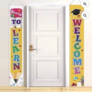 Ready To Learn & Welcome Back To School Banners Pack Of 2 Classroom Decor